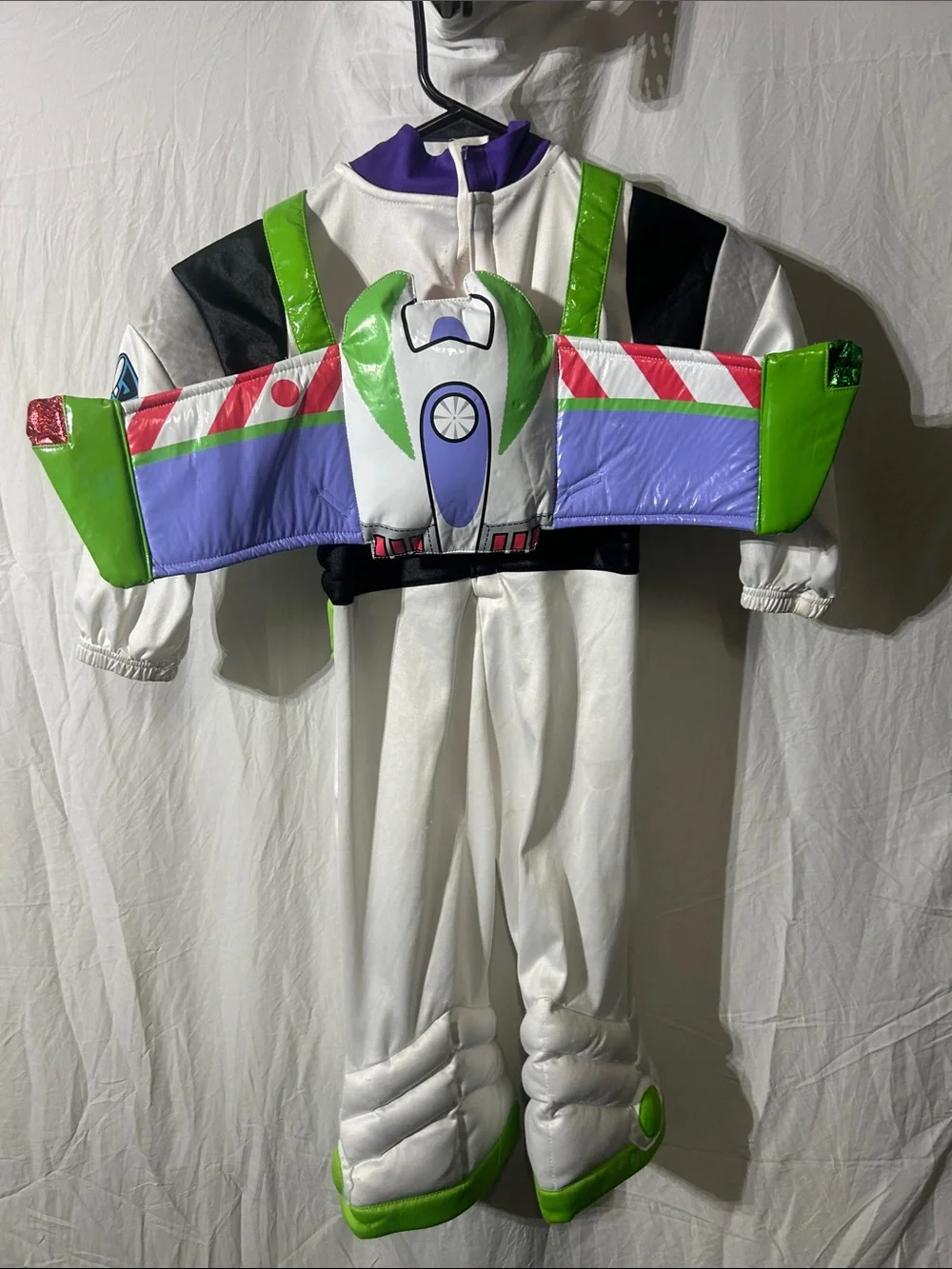 Disney Buzz Lightyear Kids Superhero Costume - White, Green, Purple - Picture 3 of 6